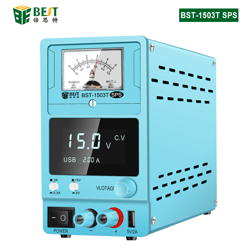 BST-1503T SPS 線性直流穩(wěn)壓電源 固測(cè)可調(diào)直流穩(wěn)壓電源15V/3A筆記本電腦手機(jī)維修電源