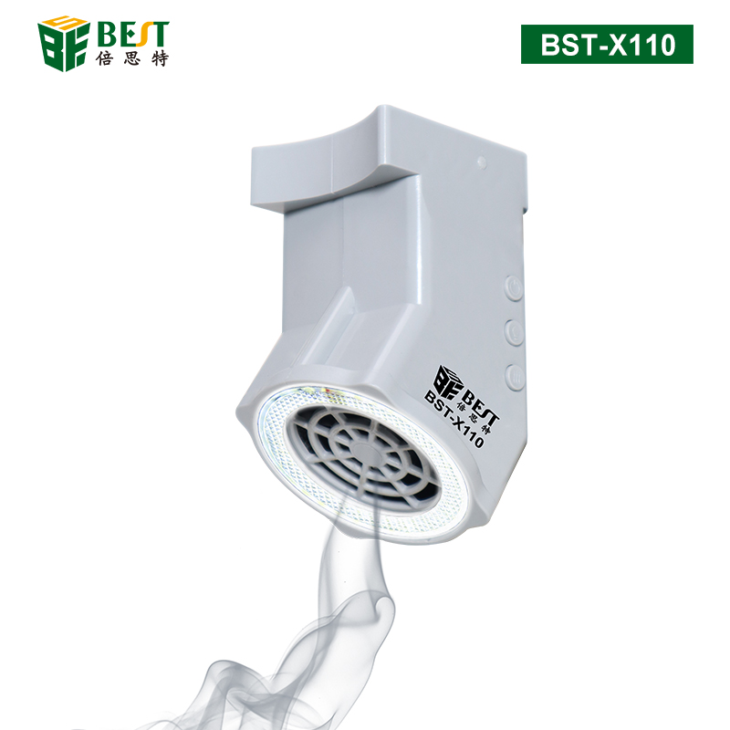 BST-X110 顯微鏡LED吸煙儀 三檔風力調節(jié) 亮度可調36顆LED燈珠7.8W 小巧環(huán)保吸煙機 煙霧凈化器 排煙過濾風扇